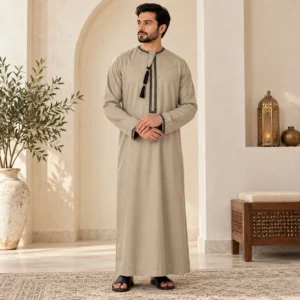 Black Tassels Men’s Thobe Canada Black Tassels Men’s Thobe