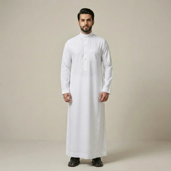 Cashmere Wool White Saudi Thobe For Men Canada Cashmere Wool White Saudi Thobe For Men