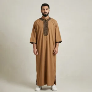 Brown Moroccan Thobes Men CA