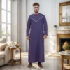 Purple Cotton Thobe For Men Canada