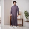 Designer Muted Mauve Purple Men's Thobe Canada Purple Men's Thobe