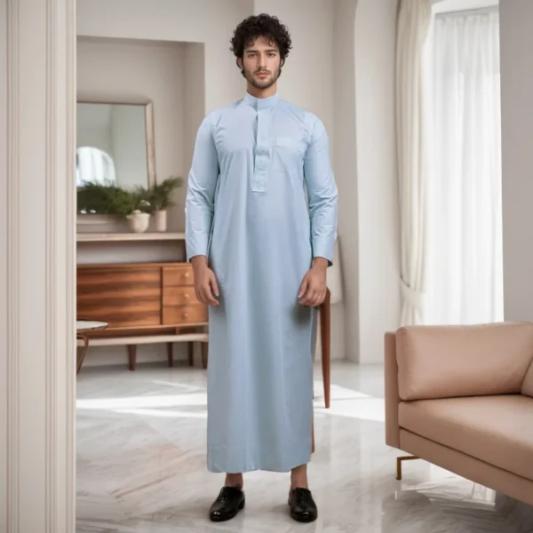 Blue Haze Mens Cotton Thobe CA