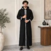 Black Woolen Hooded Djellaba