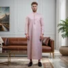 Embroidered Men's Dusty Rose Saudi Arabia Thobe Canada Dusty Rose Saudi Arabia Thobe