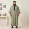 Embroidered Olive Green Moroccan 6XL Plus Size Thobes Canada Embroidered Olive Green Moroccan 6XL Plus Size Thobes Canada