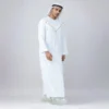 Embroidered Omani White Thobe For Men CA Omani White Thobe For Men