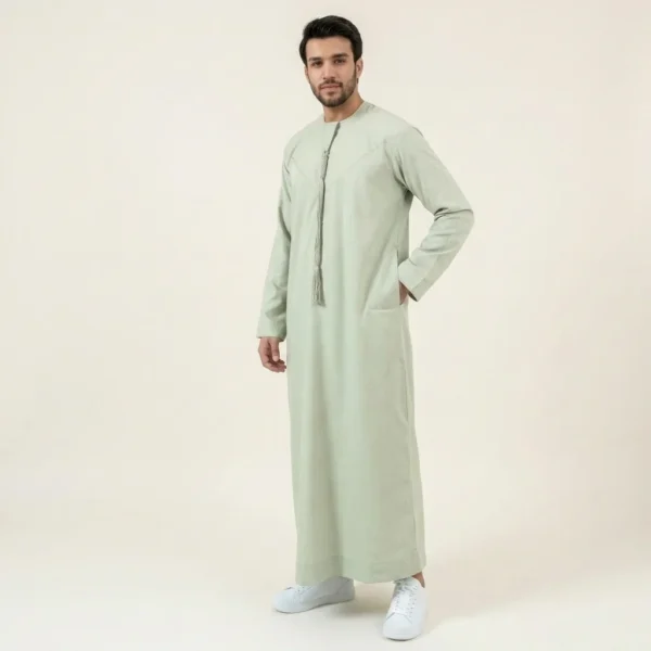 Emirati Sage Green Thobe For Mens Canada Sage Green Thobe For Mens