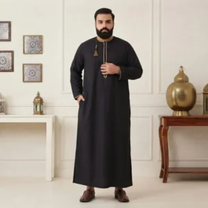 Emirati Style Black 6XL Plus Size Thobes For Mens Canada Emirati Style Black 6XL Plus Size Thobes For Mens Canada