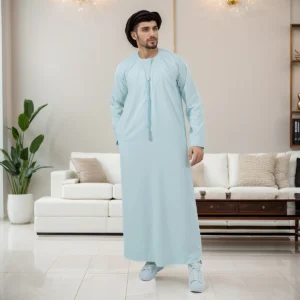 Emirati Style Ice Blue Thobes For Men Canada Emirati Style Ice Blue Thobes For Men