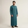 Emirati Teal Blue Silk Thobe For Men Canada Silk Thobe For Men Canada