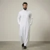 Executive Men's White Cashmere Wool Thobe CA Executive Men's White Cashmere Wool Thobe