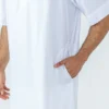 Half Sleeves White Sudi Thobes For Mens Canada Half Sleeves White Sudi Thobes For Mens Canada
