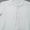Kids Classic White Zipper Thobe For Boys