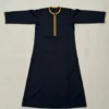 Kids Front Zip Navy Blue with Yellow Contrast Thobes CA Kids Front Zip Navy Blue with Yellow Contrast Thobe