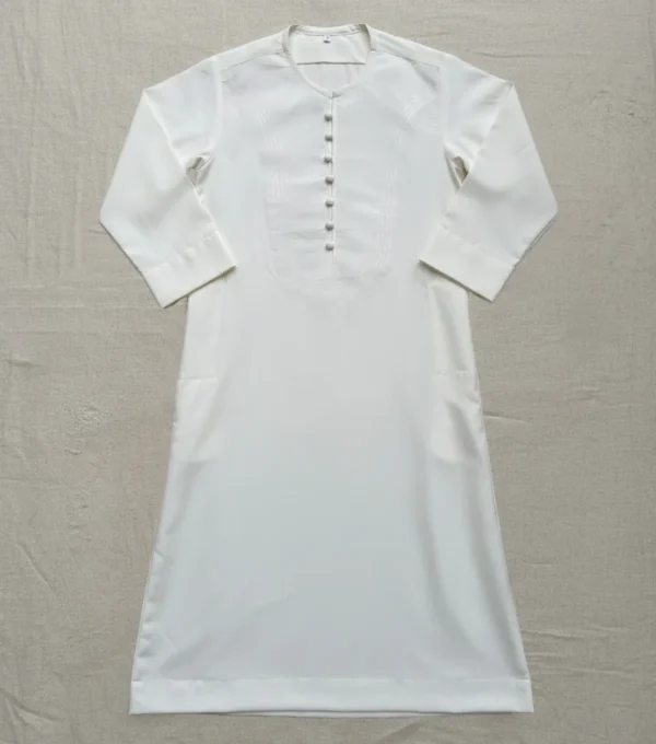 White Formal Thobe for Boys