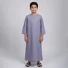 Kids V Stitch Detail Grey Blue Omani Thobe Canada Grey Blue Omani Thobe