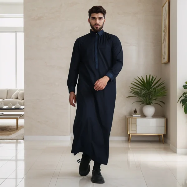 Navy Blue Saudi Thobe