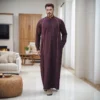 Islamic Style Maroon Thobe