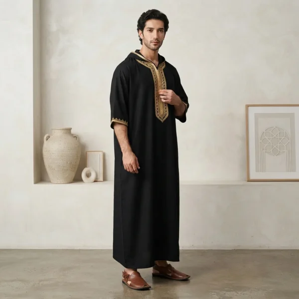 Hooded Moroccan Thobes Men CA