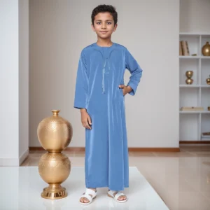 New Kids Steel Blue Emirati Thobe Canada New Kids Steel Blue Emirati Thobe