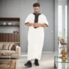 Off White Embroidered Moroccan Thobe Men Canada Embroidered Moroccan Thobe Men Canada