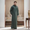 Olive Green Mens Hooded Thobe Canada Canada Green Hooded Thobe Canada