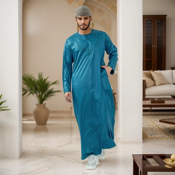 Teal Blue Thobe