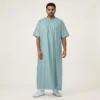 Omani Men's Seafoam Green Half Sleeve Summer Thobe