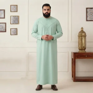 Omani Mint Green 6XL Thobes For Men Canada
