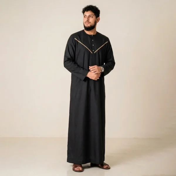 Black and Gold Thobe