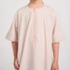 Omani kids Warm Cream Summer Short Sleeve Thobes CA Omani kids Warm Cream Summer Short Sleeve Thobe