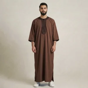 Brown Mens Moroccan Thobes CA