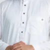 Saudi White Cotton Thobe For Men CA