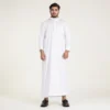Simple Ban Collard White Saudi Thobe For Men Canada White Saudi Thobe For Men