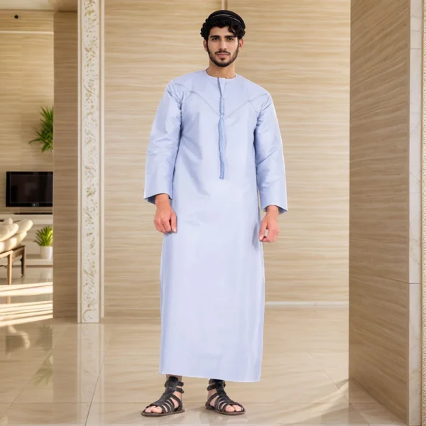 Sky Blue Men’s Emirate Thobe Canada Sky Blue Men’s Emirate Thobe