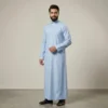 Sky Blue Saudi Cashmere Wool Thobe For Men Canada Sky Blue Saudi Cashmere Wool Thobe For Men