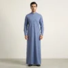 Blue Saudi Thobe For Mens