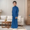 Traditional Kids Royal Blue Saudi Thobe