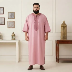 Traditional Pink Moroccan 6XL Men Thobes Canada