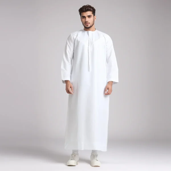 White Emirate Style Saudi Thobe For Men Canada