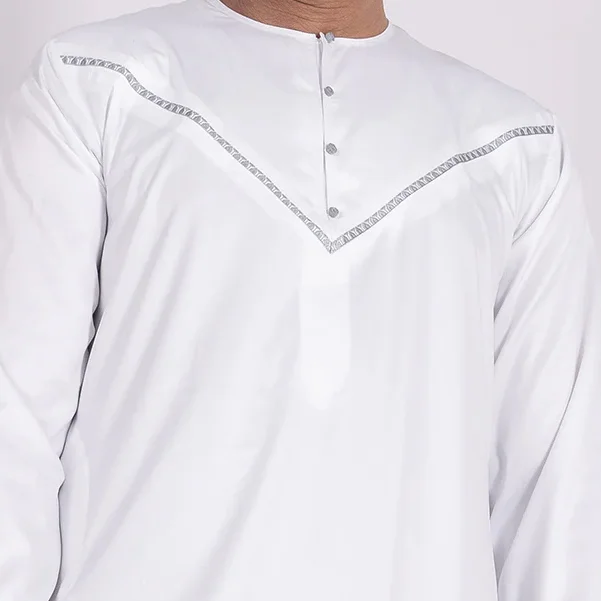 White Thobe For Mens CA Emirati Designer White Thobe For Mens